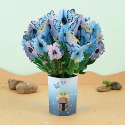Lovepop Pop-Up Bouquets|Star Wars|Star Wars™ The Mandalorian™ Grogu™ Butterfly Bouquet