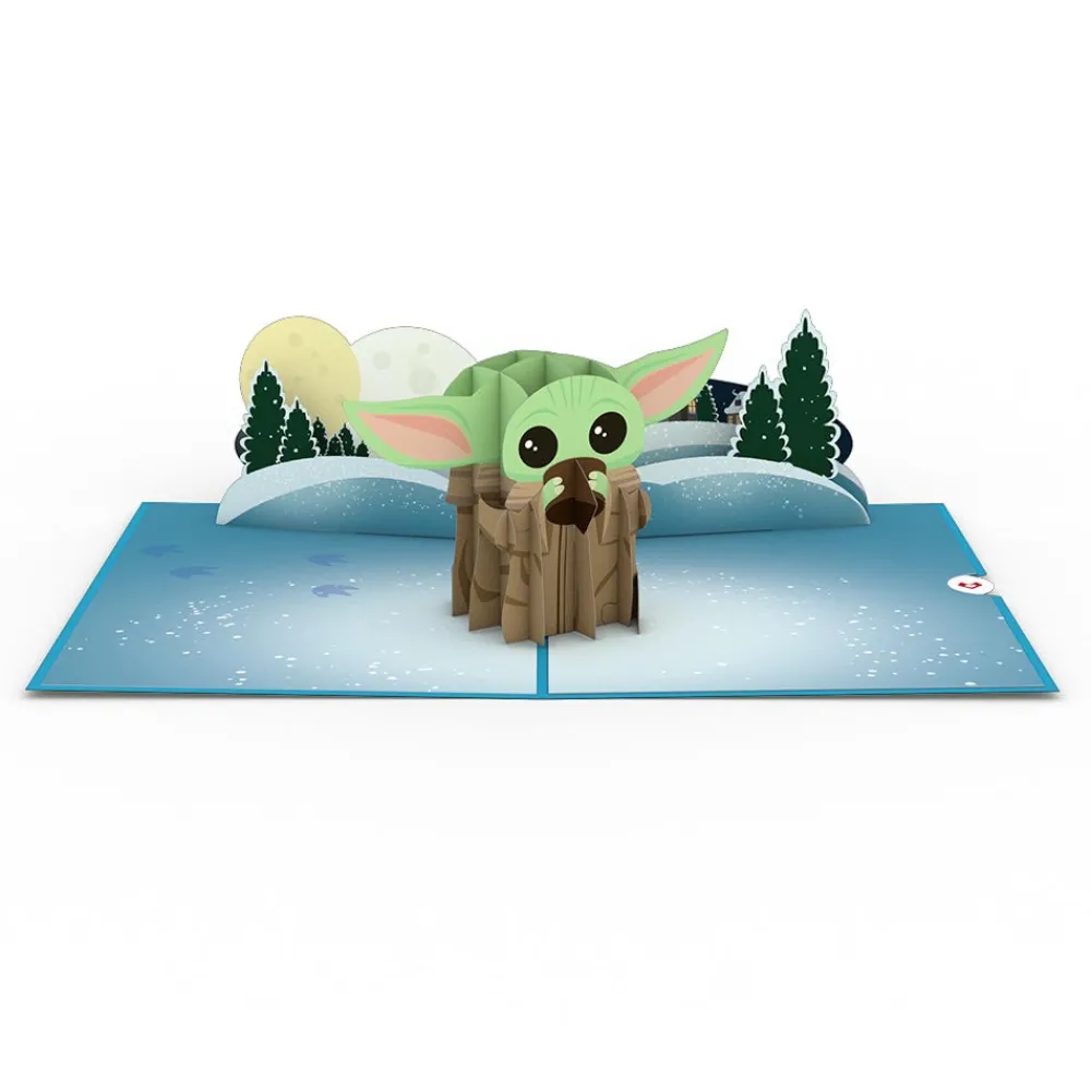 Lovepop Greeting Cards|New Year 1/1|Star Wars™ The Mandalorian™ The Child: Warm Holiday Wishes Pop-Up Card