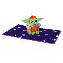 Lovepop Halloween 10/31|Star Wars|Star Wars™ The Mandalorian™ Grogu™ No Tricks All Treats Pop-Up Card
