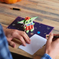 Lovepop Halloween 10/31|Star Wars|Star Wars™ The Mandalorian™ Grogu™ No Tricks All Treats Pop-Up Card