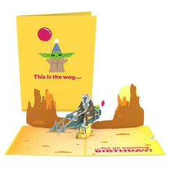 Lovepop Birthday|Kids|Star Wars™ The Mandalorian™ The Birthday Way Pop-Up Card