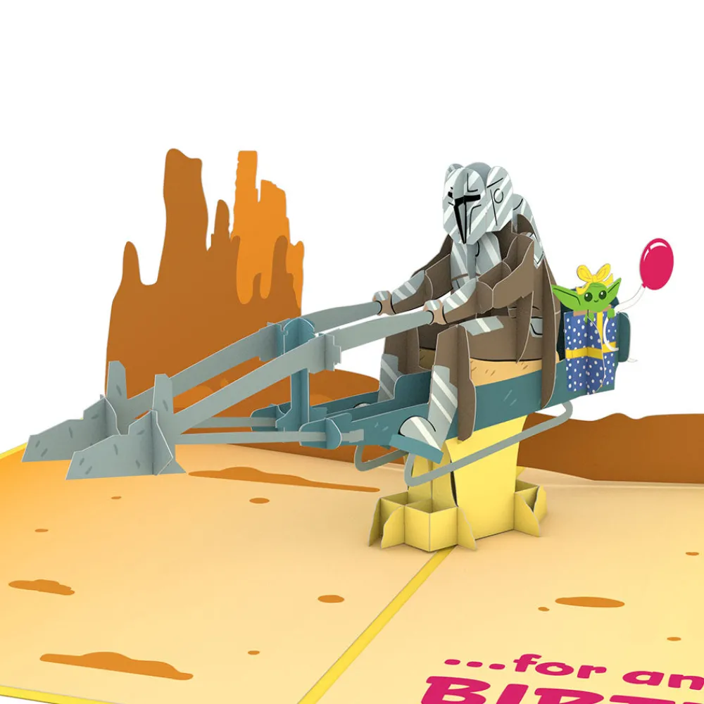 Lovepop Birthday|Kids|Star Wars™ The Mandalorian™ The Birthday Way Pop-Up Card