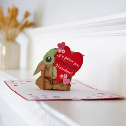 Lovepop Greeting Cards|Valentine'S Day 2/14|Star Wars™ The Mandalorian™ Grogu™ Love Pop-Up Card