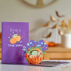Lovepop Halloween 10/31|Kids|Star Wars™ The Mandalorian™ Grogu™ Candy is the Way Pop-Up Card