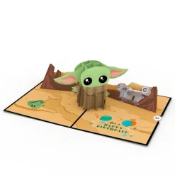 Lovepop Birthday|Kids|Star Wars™ The Mandalorian™ Grogu™ Birthday Best Wishes Pop-Up Card