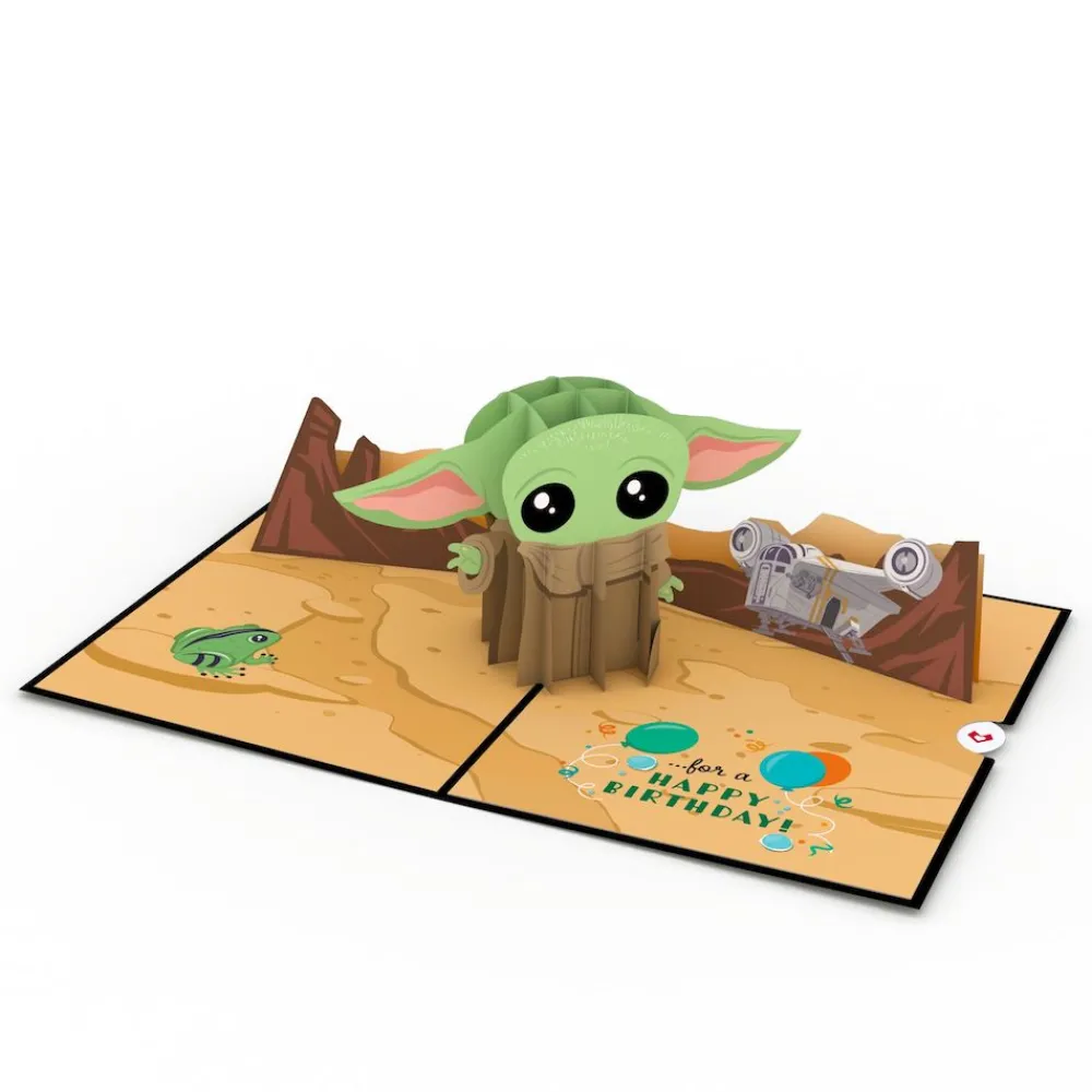 Lovepop Birthday|Kids|Star Wars™ The Mandalorian™ Grogu™ Birthday Best Wishes Pop-Up Card