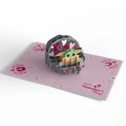 Lovepop Valentine'S Day 2/14|Star Wars|Star Wars™ The Mandalorian™ Grogu™ Love is the Way Pop-Up Card
