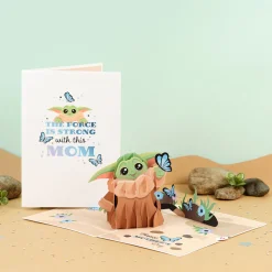 Lovepop Greeting Cards|Mother'S Day 5/11|Star Wars™ The Mandalorian™ Grogu™ Mother's Day Butterfly Pop-Up Card