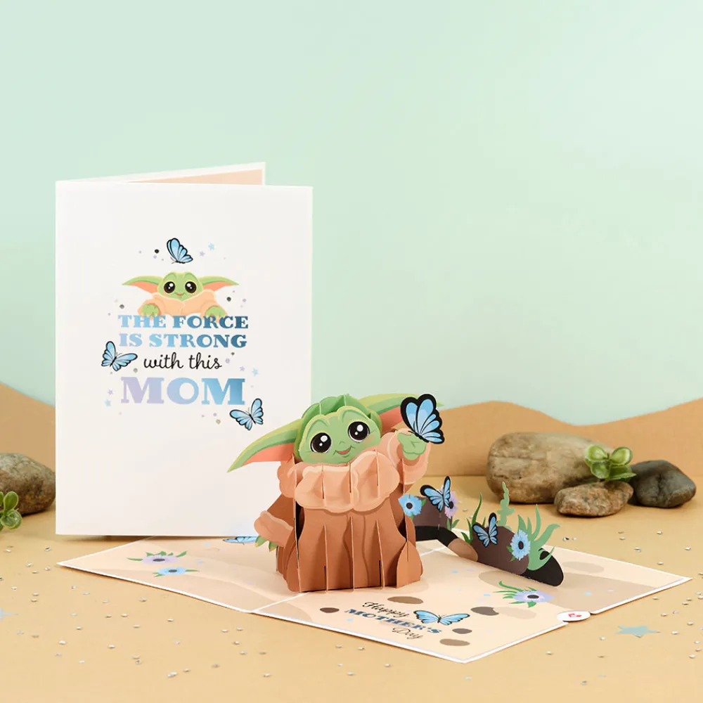 Lovepop Greeting Cards|Mother'S Day 5/11|Star Wars™ The Mandalorian™ Grogu™ Mother's Day Butterfly Pop-Up Card