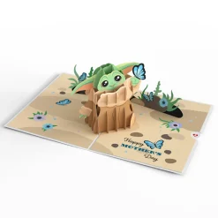 Lovepop Greeting Cards|Mother'S Day 5/11|Star Wars™ The Mandalorian™ Grogu™ Mother's Day Butterfly Pop-Up Card