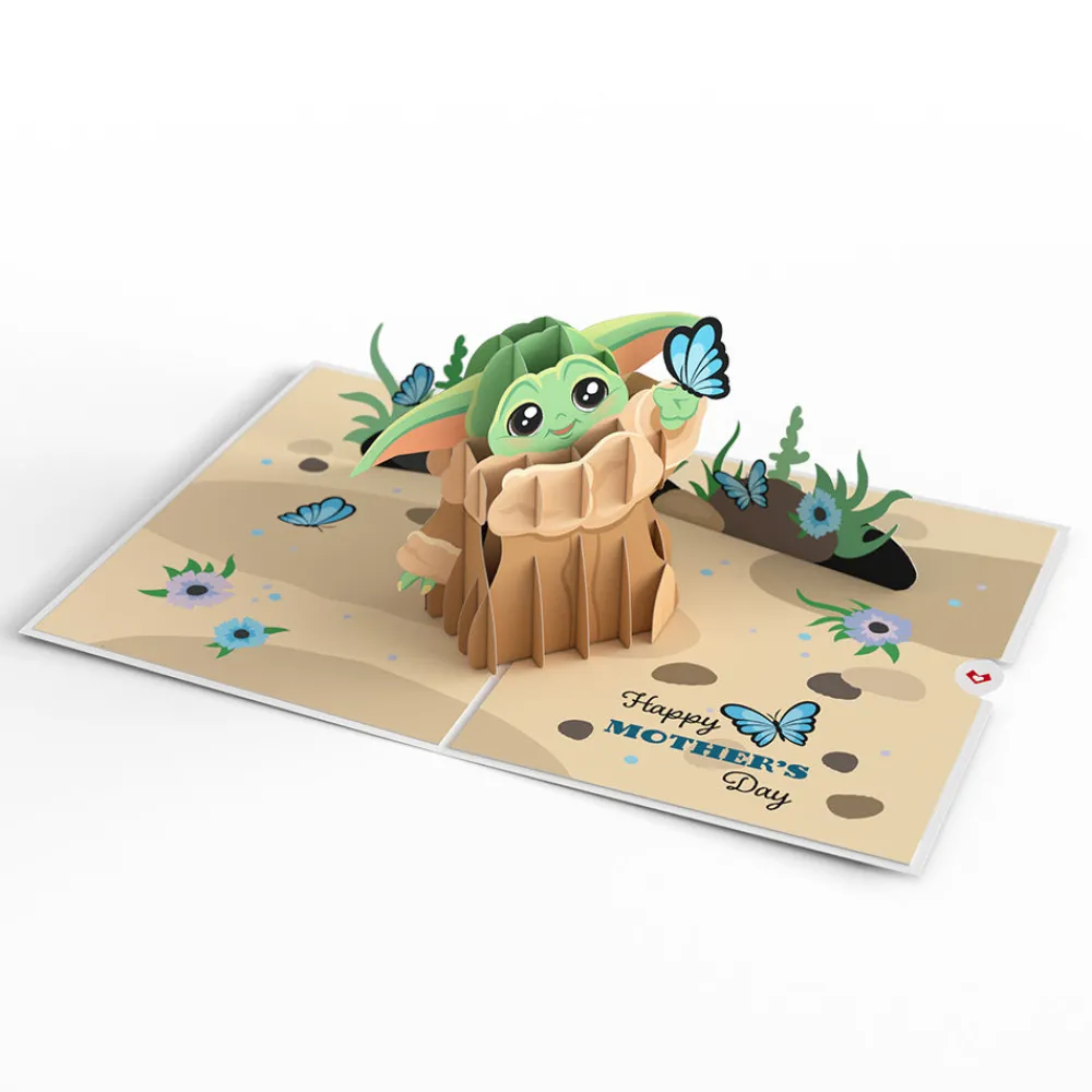 Lovepop Greeting Cards|Mother'S Day 5/11|Star Wars™ The Mandalorian™ Grogu™ Mother's Day Butterfly Pop-Up Card