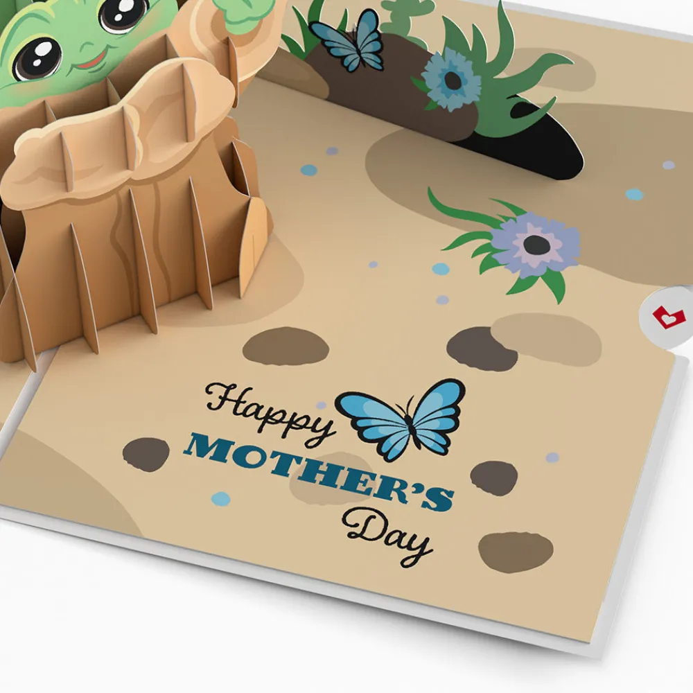 Lovepop Greeting Cards|Mother'S Day 5/11|Star Wars™ The Mandalorian™ Grogu™ Mother's Day Butterfly Pop-Up Card