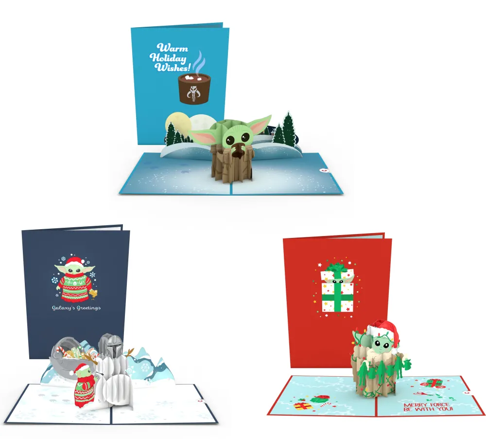 Lovepop Value Packs|Christmas 12/25|Star Wars™ The Mandalorian™ Grogu™ Holiday 3-Pack