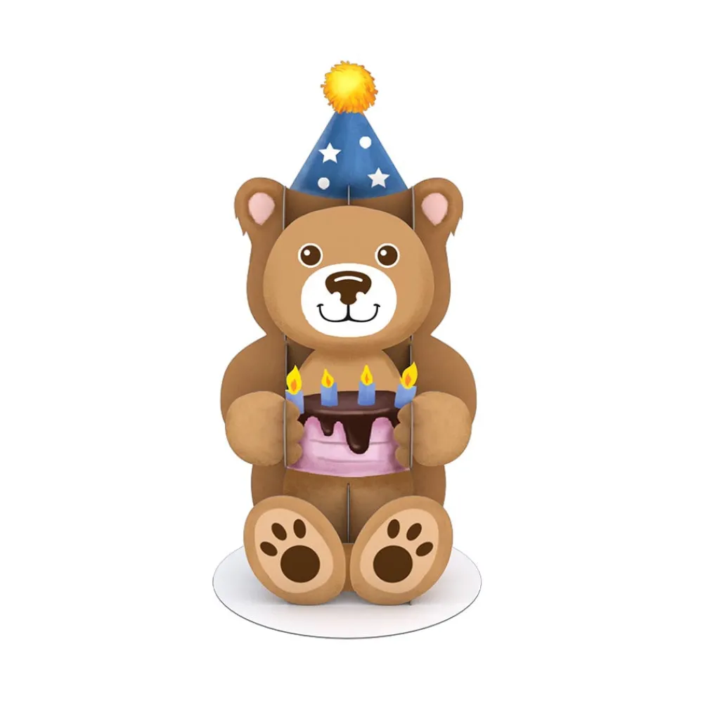Lovepop Pop-Up Stickers|Kids|Stickerpop™: Birthday Bear (1-Pack)