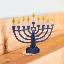 Lovepop Pop-Up Stickers|Hanukkah 12/14|Stickerpop™: Hanukkah Menorah (1-Pack)