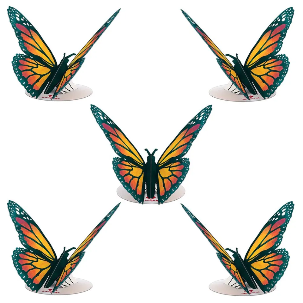 Lovepop Pop-Up Stickers|Kids|Stickerpop™: Monarch Butterfly (5-Pack)