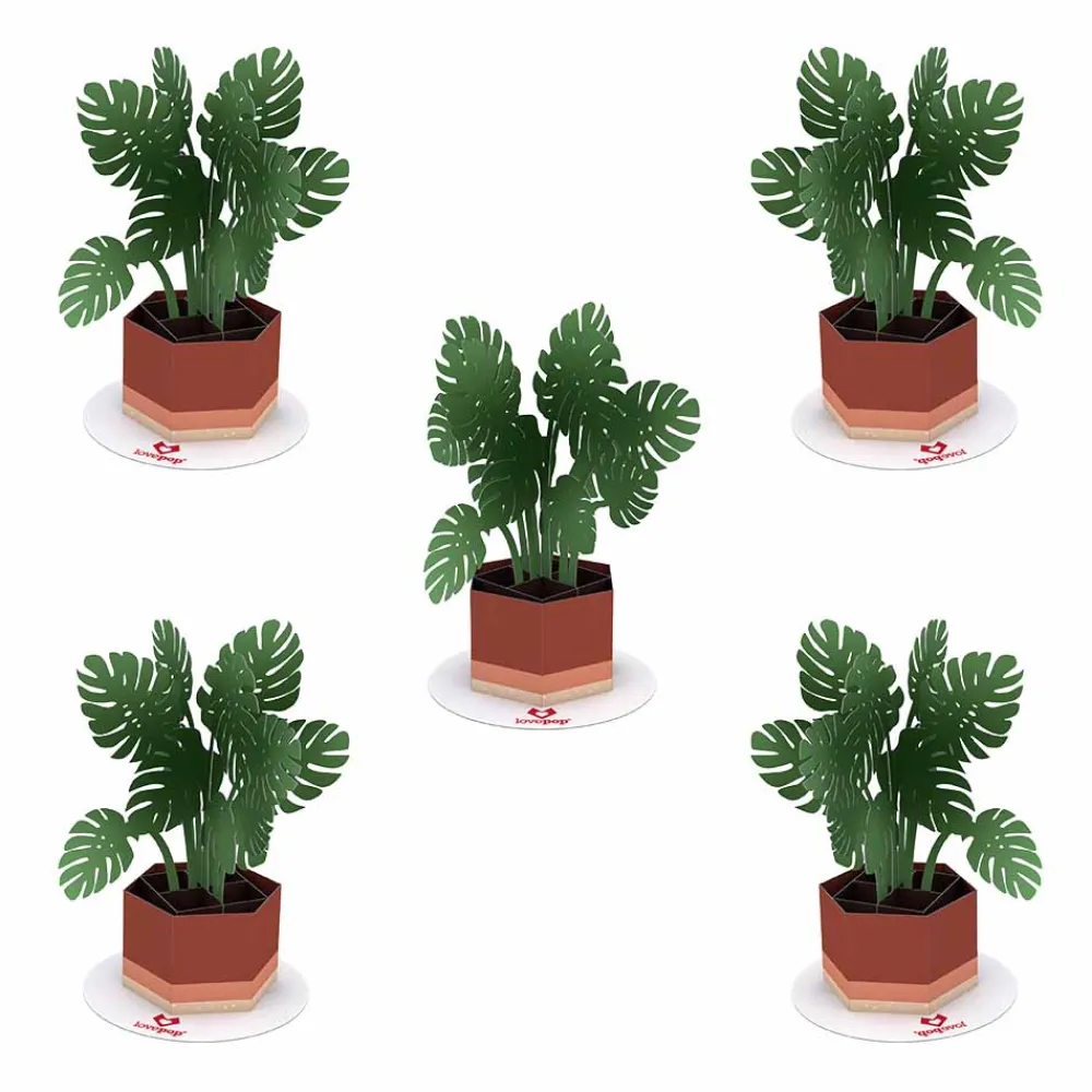 Lovepop Pop-Up Stickers|Kids|Stickerpop™: Monstera (5-Pack)