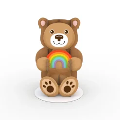Lovepop Pop-Up Stickers|Kids|Stickerpop™: Rainbow Bear (1-Pack)