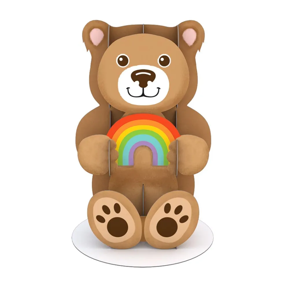 Lovepop Pop-Up Stickers|Kids|Stickerpop™: Rainbow Bear (5-Pack)