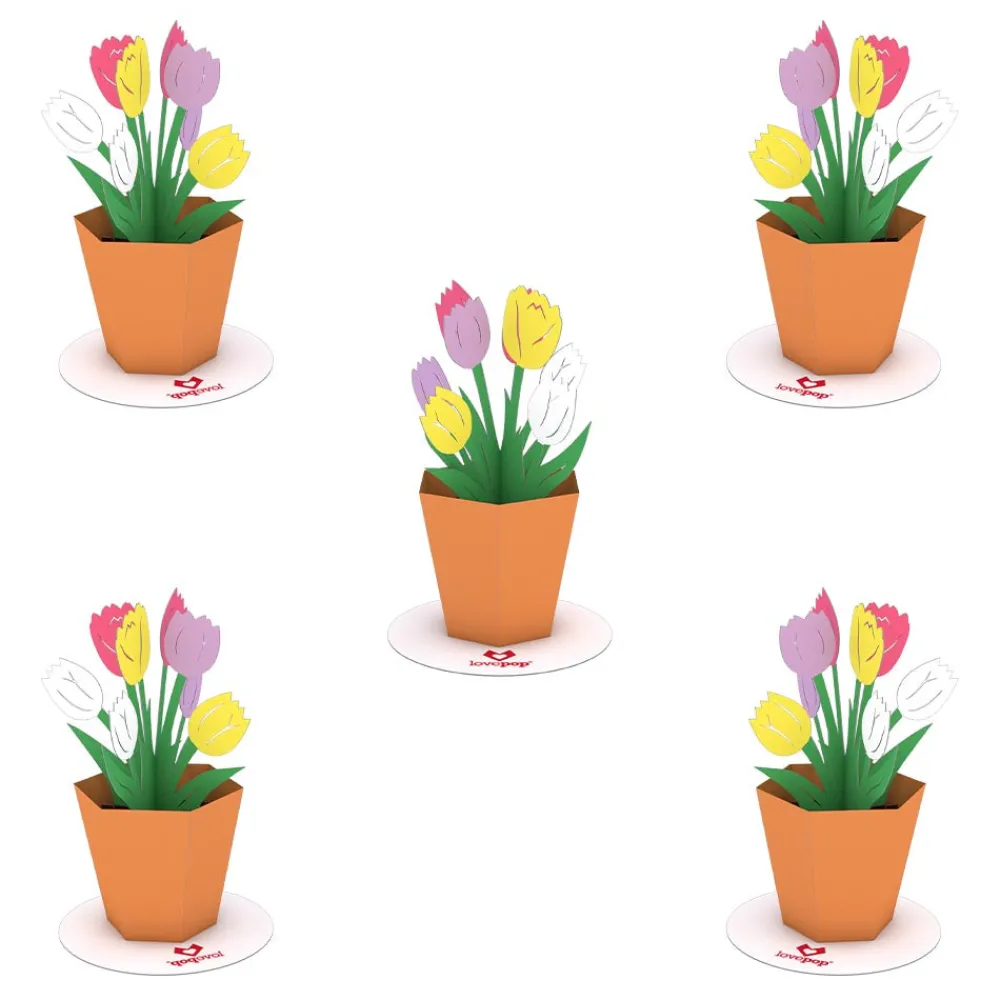Lovepop Pop-Up Stickers|Easter 4/20|Stickerpop™: Tulips (5-Pack)