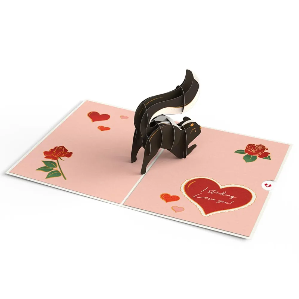 Lovepop Valentine'S Day 2/14|Her|Stinking Love You Skunk Valentine Pop-Up Card