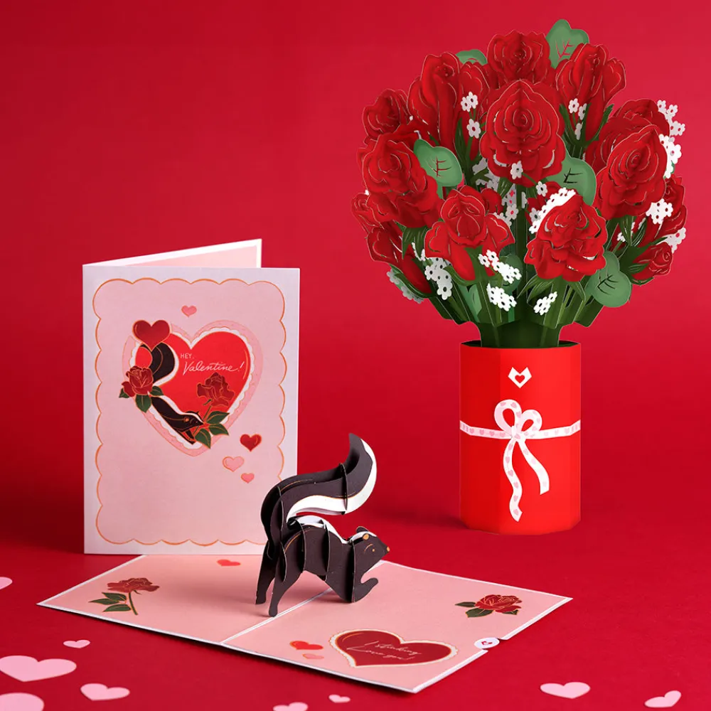 Lovepop Pop-Up Bouquets|Card & Gift Bundles|Stinking Love You Valentine’s Day Bundle
