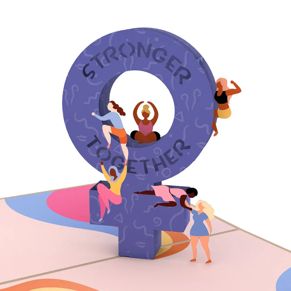 Lovepop Greeting Cards|International Women'S Day 3/8|Stronger Together Pop-Up Card