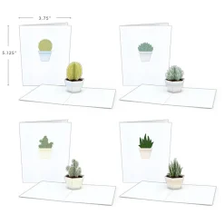 Lovepop Notecards|Just Because|Succulent Notecards (Assorted 4-Pack)