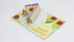 Lovepop Greeting Cards|Birthday|Sunflower Birthday Cake Slice Pop-Up Card
