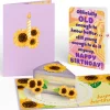 Lovepop Birthday|Sunflower Birthday Cake Slice Pop-Up Card and Sentiment Set