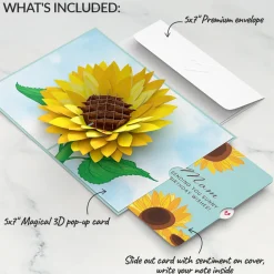 Lovepop Birthday|Mom|Sunflower Birthday Pop-Up Card and Sentiment Set for Mom