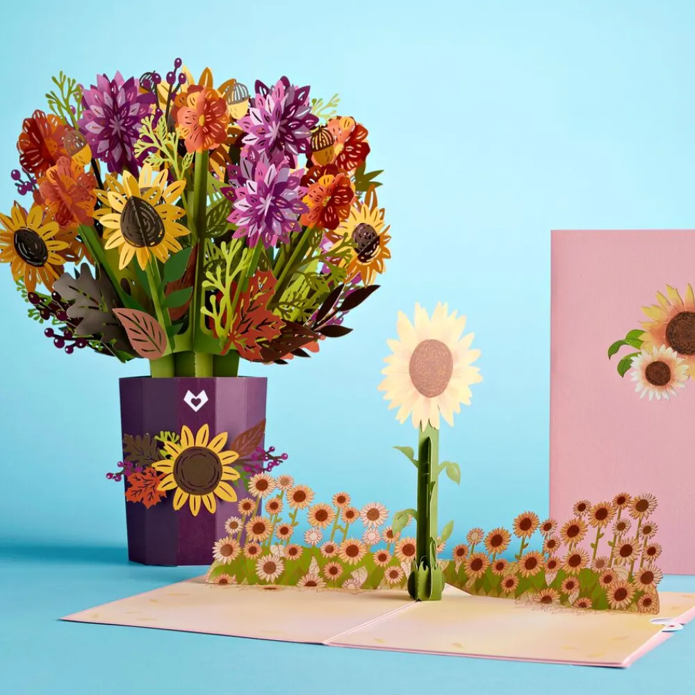 Lovepop Pop-Up Bouquets|Card & Gift Bundles|Sunflower Bundle