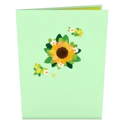 Lovepop Greeting Cards|Just Because|Sunflower Butterflies Pop-Up Card
