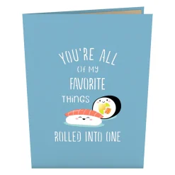 Lovepop Greeting Cards|Just Because|Sushi Pop-Up Card