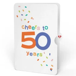 Lovepop Pop-Up Bouquets|Sweet 50th Birthday Wishes Bouquet and Confetti Cake Sentiment Set