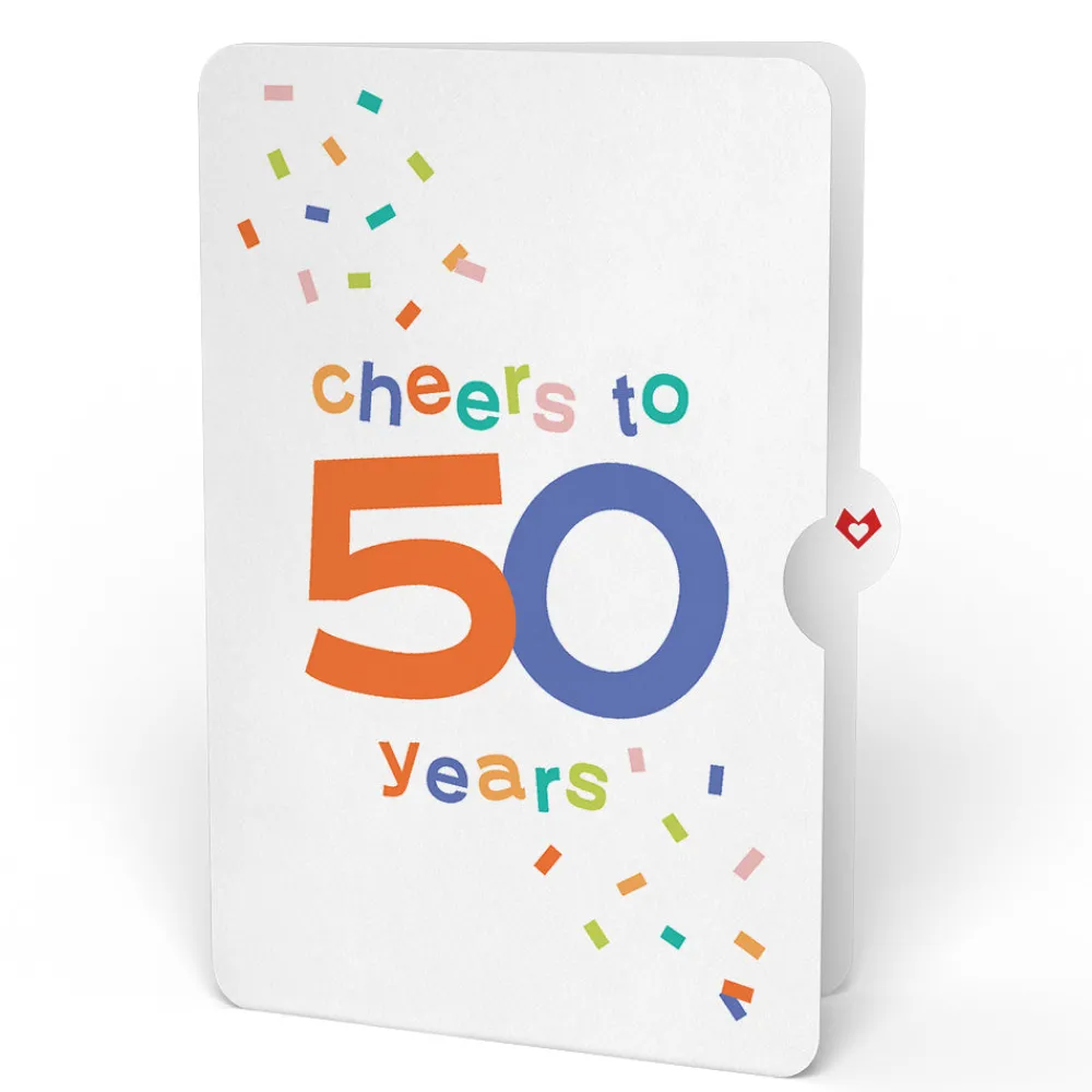 Lovepop Pop-Up Bouquets|Sweet 50th Birthday Wishes Bouquet and Confetti Cake Sentiment Set
