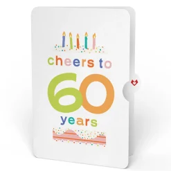 Lovepop Pop-Up Bouquets|Sweet 60th Birthday Wishes Bouquet and Confetti Cake Sentiment Set