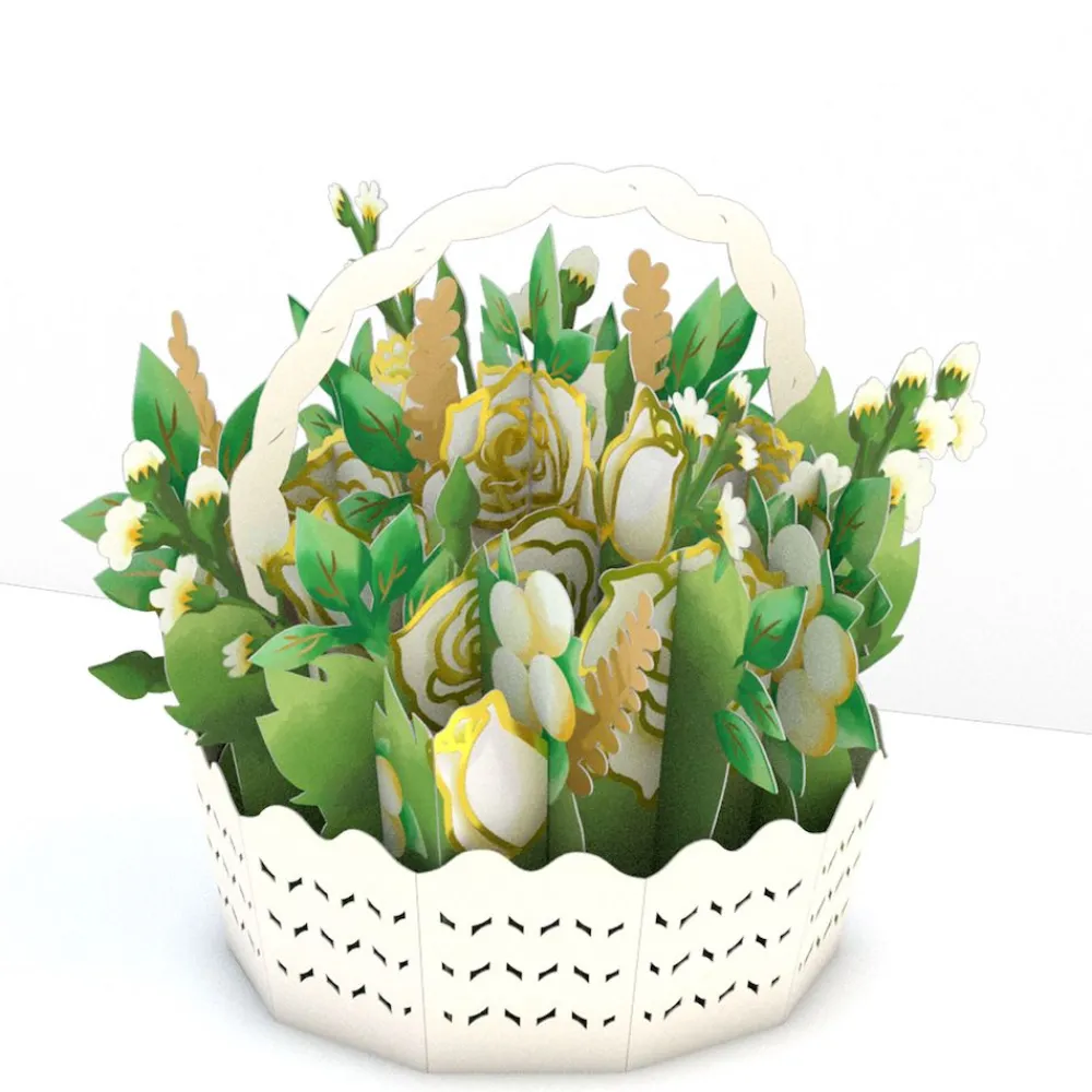 Lovepop Sympathy|Sympathy Flower Basket: Paperpop® Card