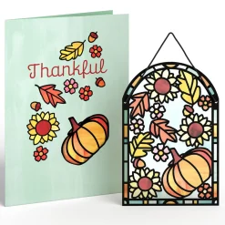 Lovepop Suncatcher Cards|Decor|Thankful Harvest Suncatcher Card