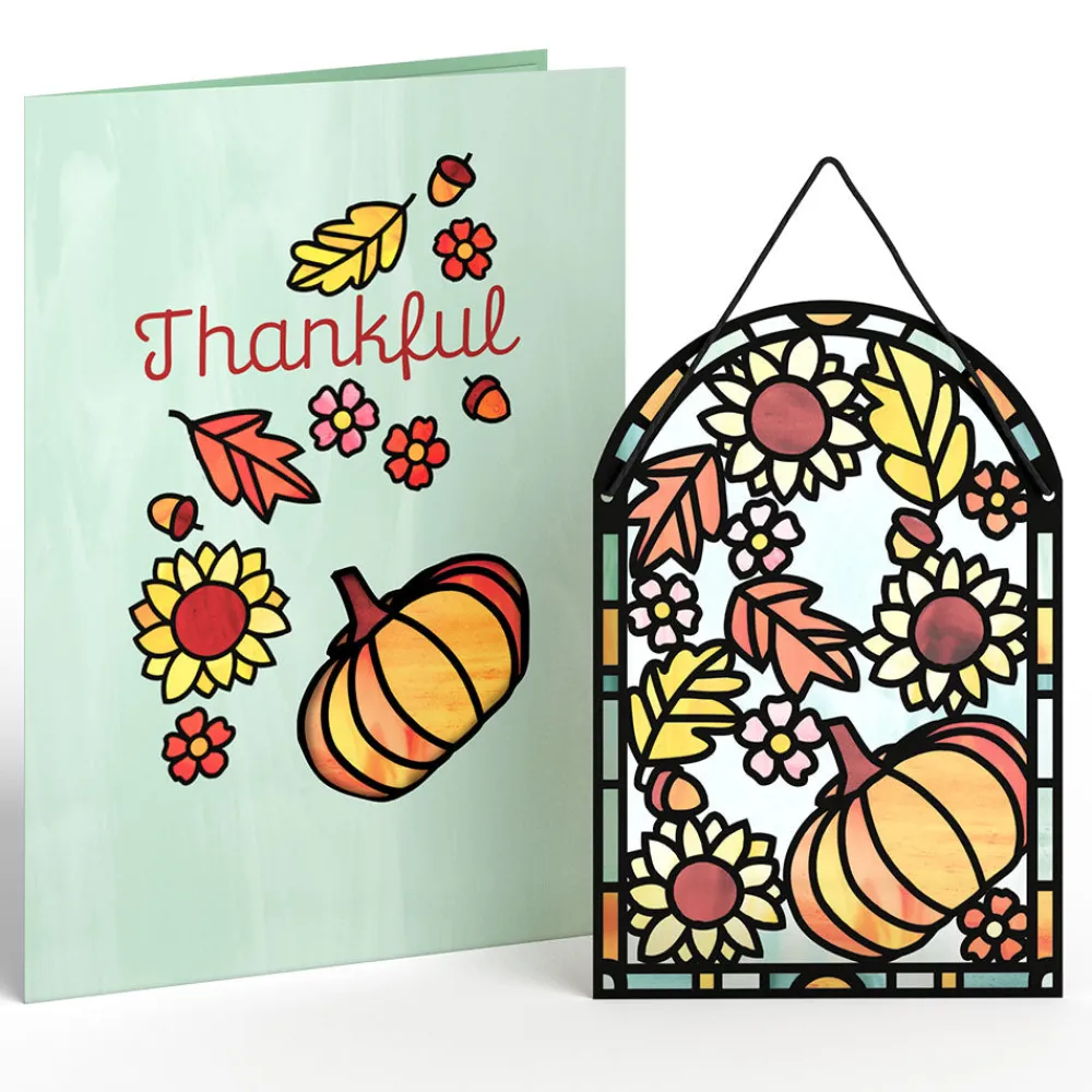 Lovepop Pop-Up Bouquets|Card & Gift Bundles|Thankful Suncatcher Card & Pop-Up Bouquet Bundle