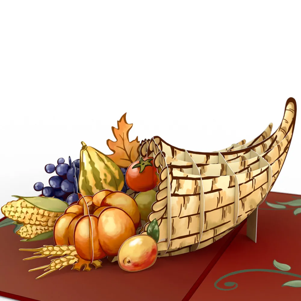 Lovepop Thanksgiving 11/27|Thanksgiving Cornucopia Pop-Up Card