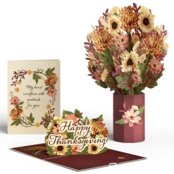 Lovepop Pop-Up Bouquets|Card & Gift Bundles|Thanksgiving Gratitude Pop-Up Card & Bouquet Bundle