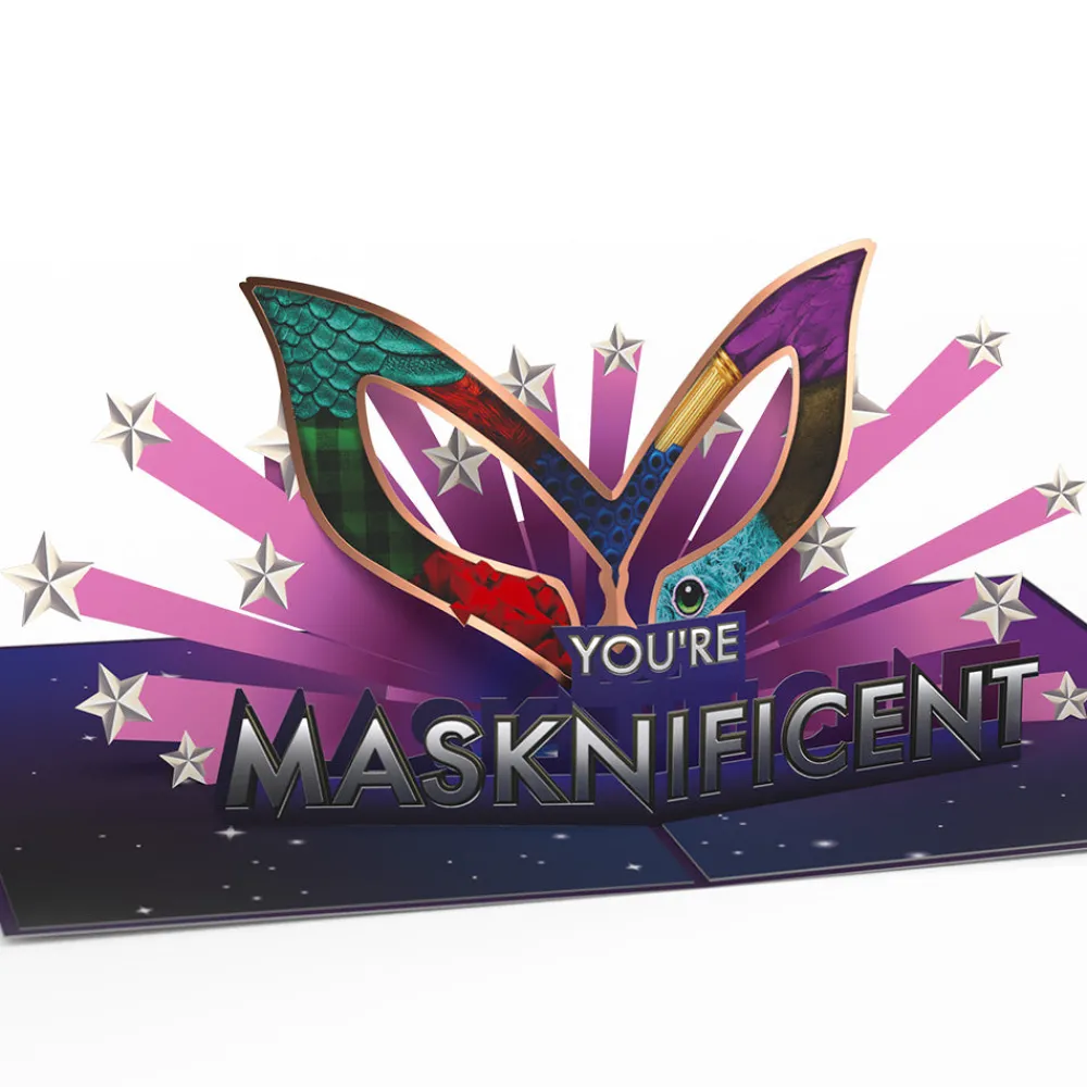 Lovepop Congratulations|Just Because|The Masked Singer™ You’re Masknificent Pop-Up Card