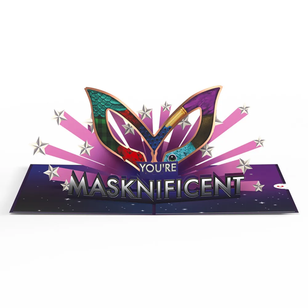 Lovepop Congratulations|Just Because|The Masked Singer™ You’re Masknificent Pop-Up Card