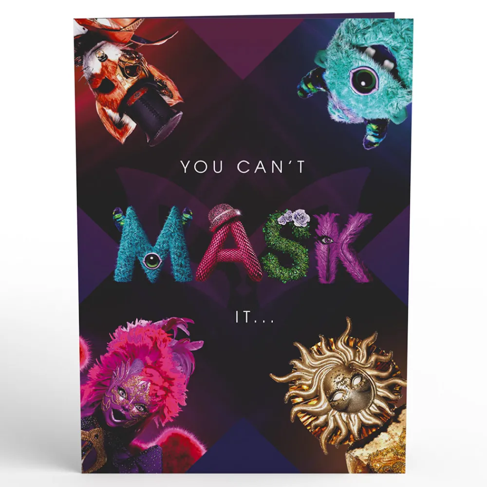Lovepop Congratulations|Just Because|The Masked Singer™ You’re Masknificent Pop-Up Card