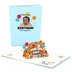 Lovepop Birthday|The Office|The Office Pretzel Day Birthday Pop-Up Card