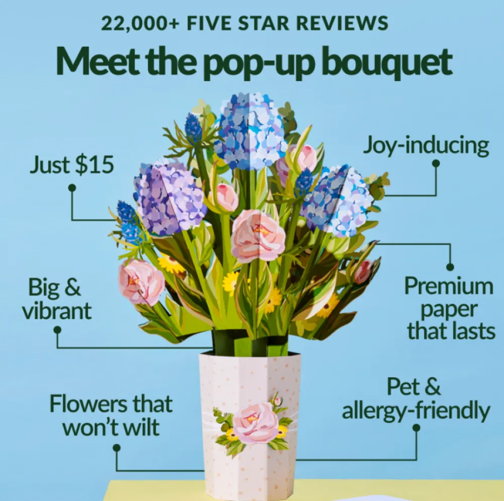 Lovepop Pop-Up Bouquets|Decor|Thinking of You Bouquet