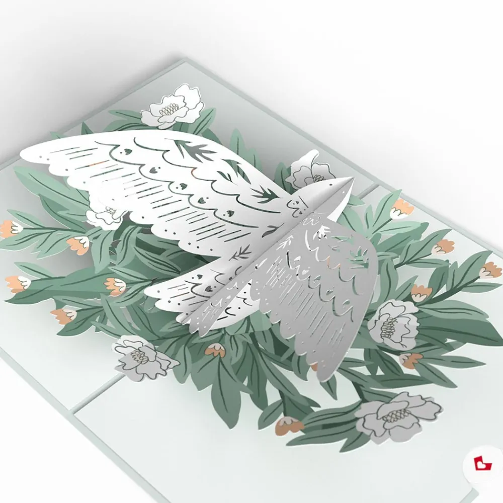 Lovepop Greeting Cards|Get Well|Thinking of You Dove Pop-Up Card