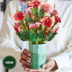 Lovepop Pop-Up Bouquets|Card & Gift Bundles|Thinking of You Hummingbird Suncatcher Card & Pop-Up Bouquet Bundle