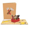 Lovepop Greeting Cards|Just Because|Toolbox Pop-Up Card